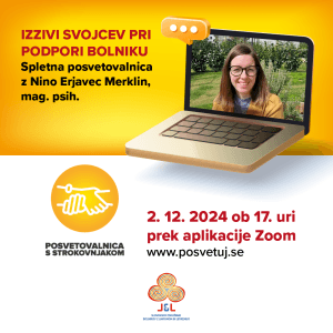 Vabilo na predavanje Izzivi svojcev pri podpori bolniku